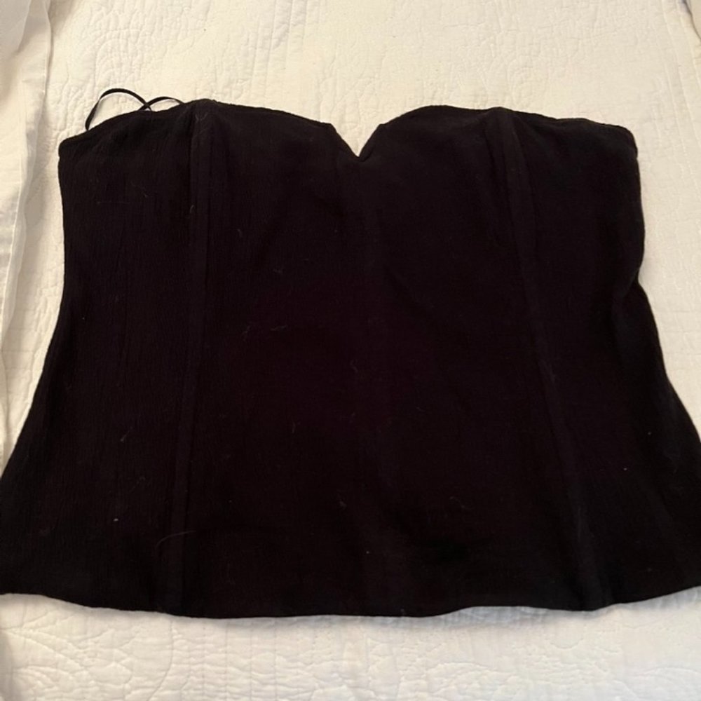Anthropologie Porridge Black Tube Top